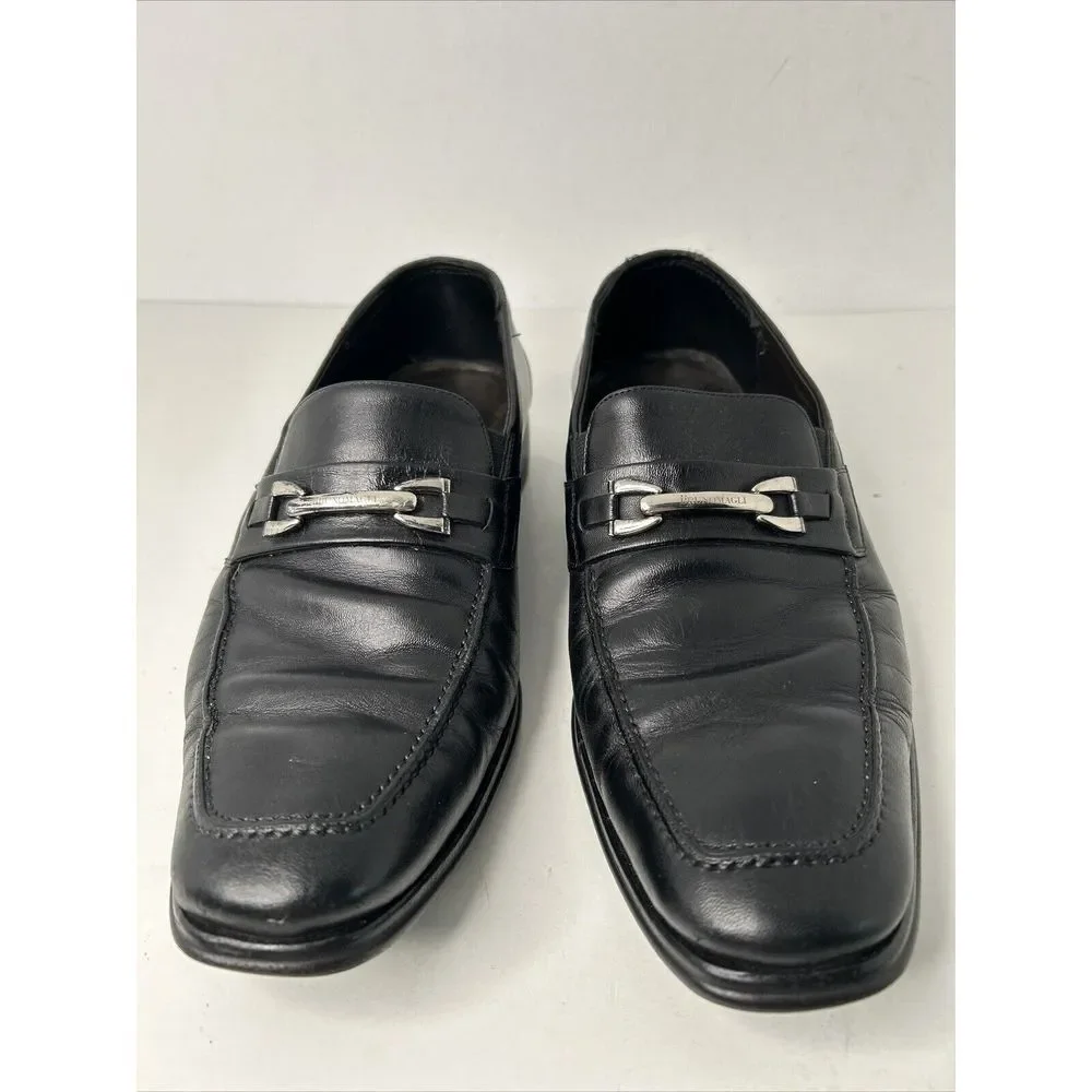 Bruno Magli Renegade Horsebit  Loafers Men's Size‎ 10 M Black Made In Italy